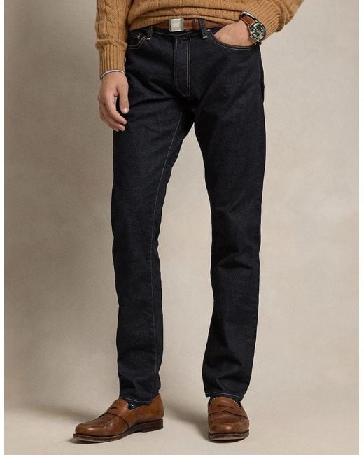 Polo Ralph Lauren Blue Sullivan Slim Fit Jeans 001 Rinse Stretch for men