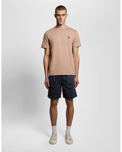 Lyle & Scott Natural Linen Blend Shorts for men