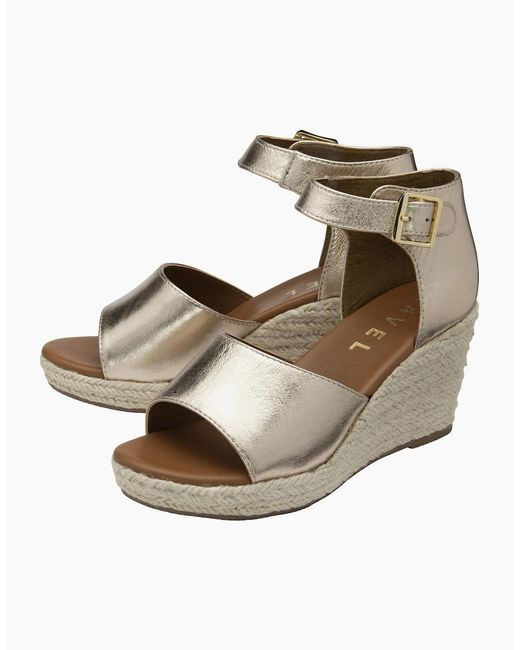 Ravel Metallic Belby Wedge Sandals