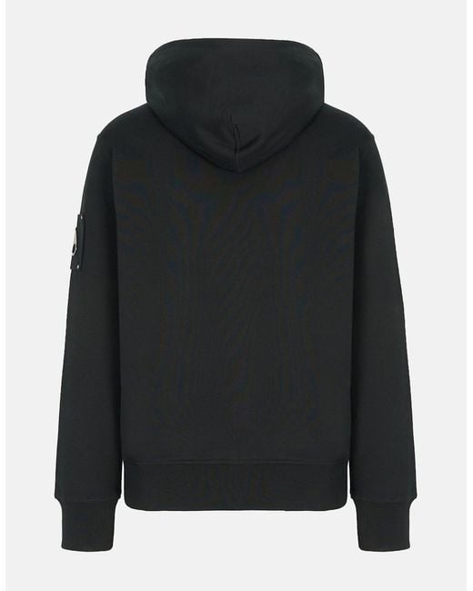 Moose Knuckles Black Hartsfield Hooded Top for men