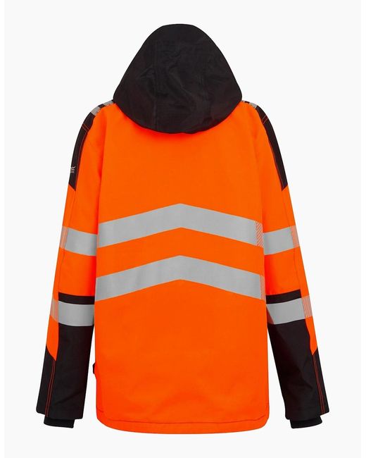 Regatta Orange Professional High-Vis Waterproof Jacket