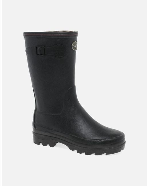 Le Chameau Black Giverny Botillon Wellington Boots