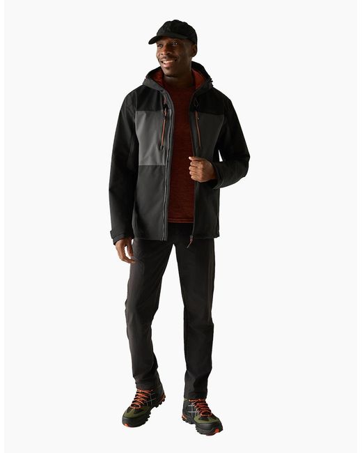 Regatta Black Maland Ii Waterproof Jacket for men
