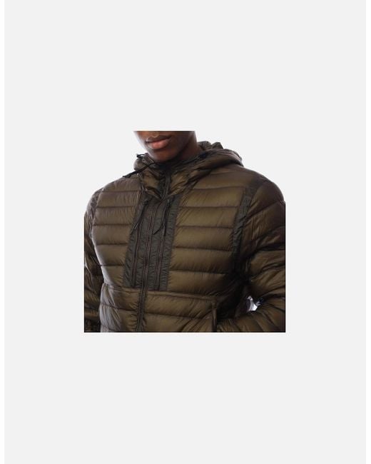 C P Company Brown D.D. Shell Goggle Down Jacket for men