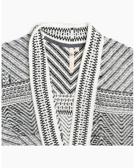 White Stuff Gray Tribe Pattern Cardi Aw17