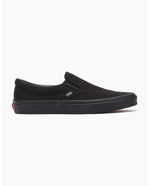 Vans Black Classic Slip On Canvas Skate Trainers Veyebka Tower London for men
