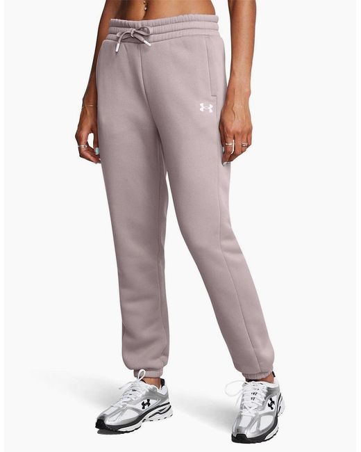 Under Armour Gray Solid Patterned Fleece Pro Track Pants