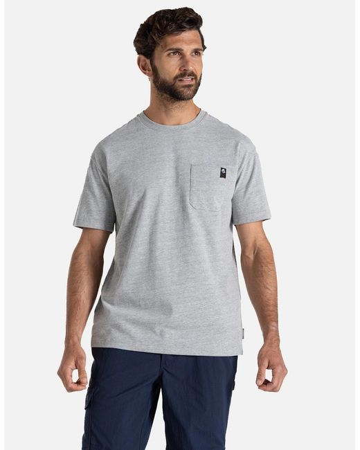 Craghoppers Gray Wakefield Workwear Pocket T-Shirt for men