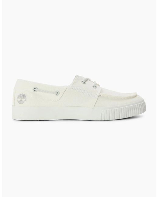 Timberland White Mylo Bay Low Top Lace Up Sneakers for men