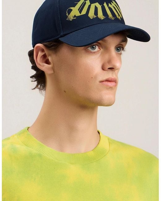Palm Angels Blue Big Neck Logo Cap for men