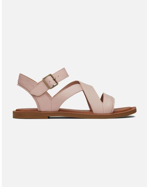 TOMS Pink Sloane 100% Cow Ballet Wedges