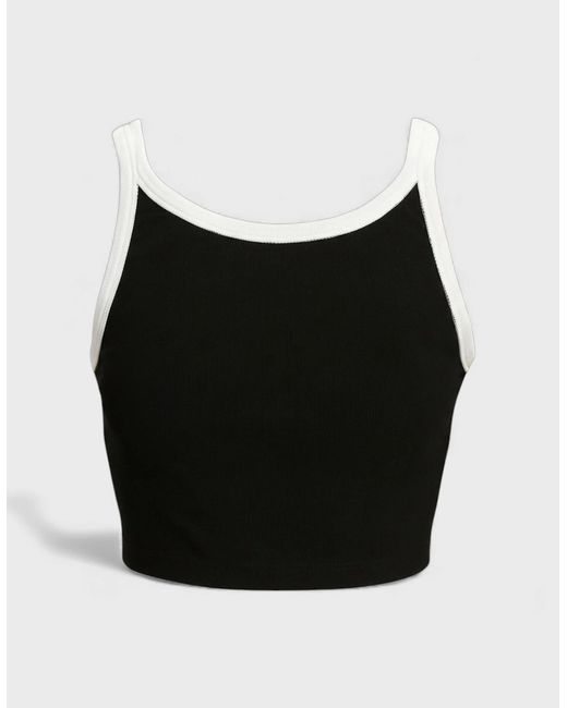 Palm Angels Black Monogram Tank Top
