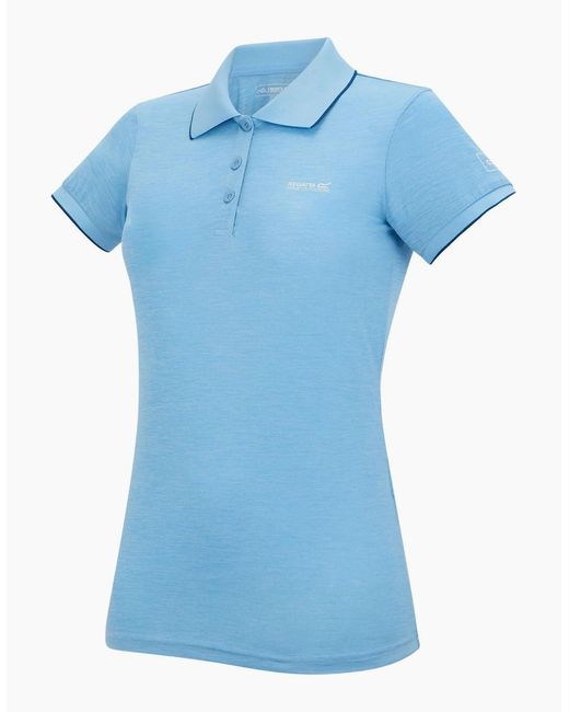 Regatta Blue Ladies Remex Ii Polo Neck T-Shirt