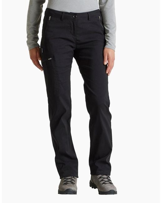 Craghoppers Black Ladies Expert Kiwi Pro Stretch Hiking Trousers