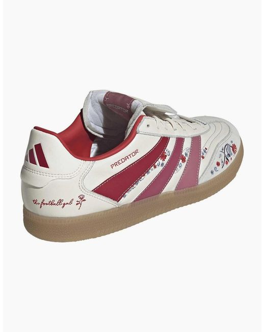 Adidas Predator Pink Predator Freestyle Floral Lace Up Road Shoes for men