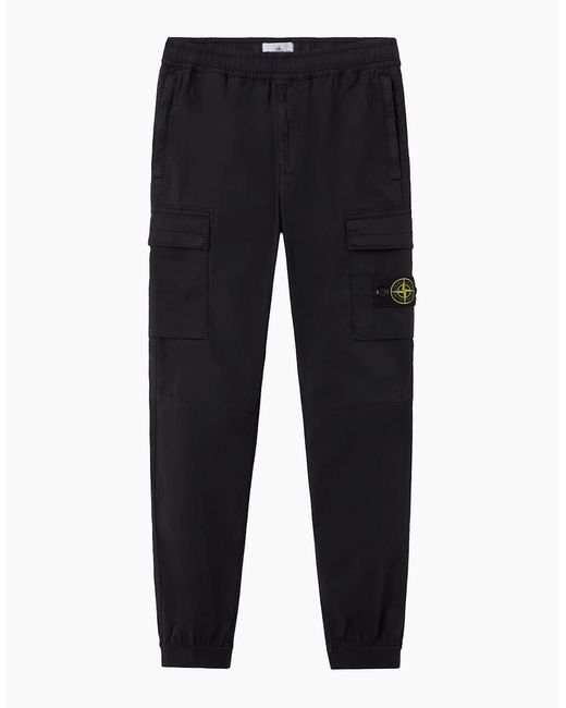 Stone Island Blue S0A10 Cuffed Cargo for men