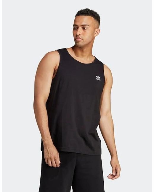 Adidas White Originals Tank Top Trefoil for men