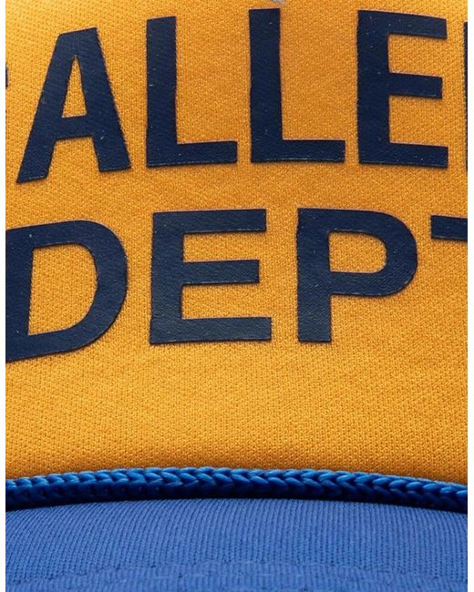 GALLERY DEPT. Blue Logo Trucker Cap for men
