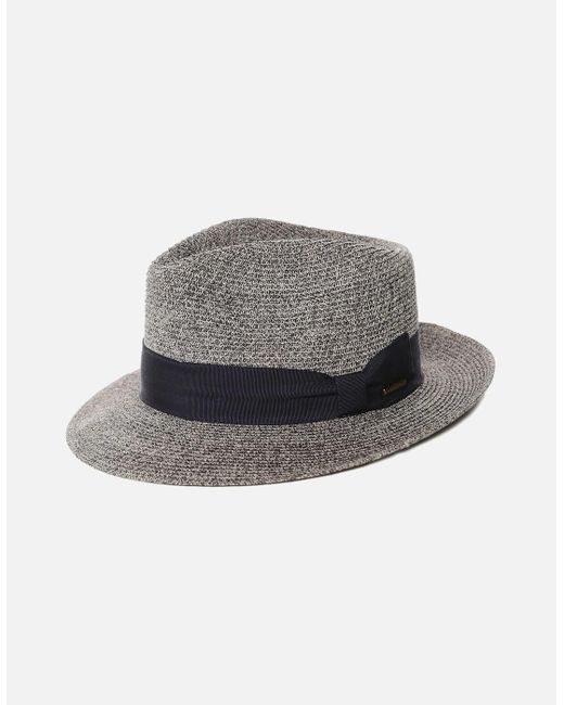 Stetson Gray Toyo Straw Fedora for men
