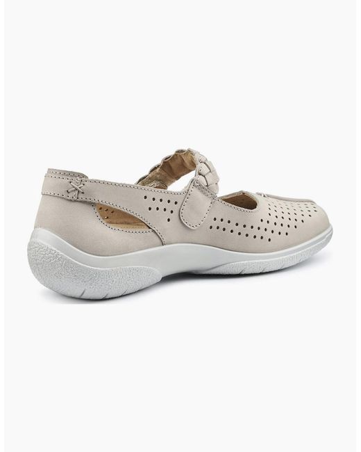Hotter White Quake Ii Extra Wide Mary Jane Shoes