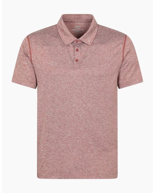 Mountain Warehouse Pink Deuce Isocool Polo Shirt for men
