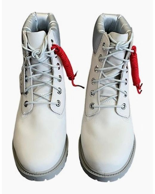 Timberland White Premium 6 Inch Boot