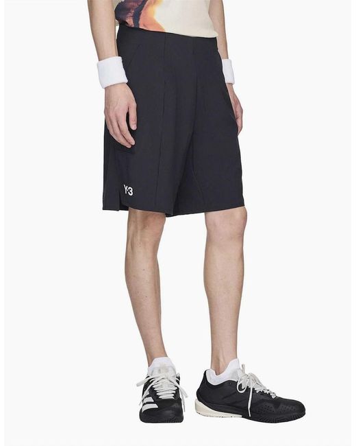 Y-3 Black Tennis Pro Ergo Shorts for men