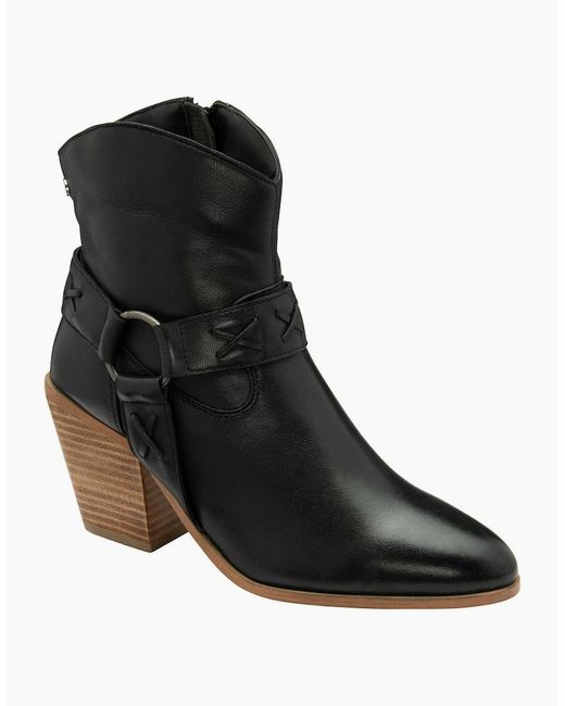 Ravel Black Argyll Ankle Boots