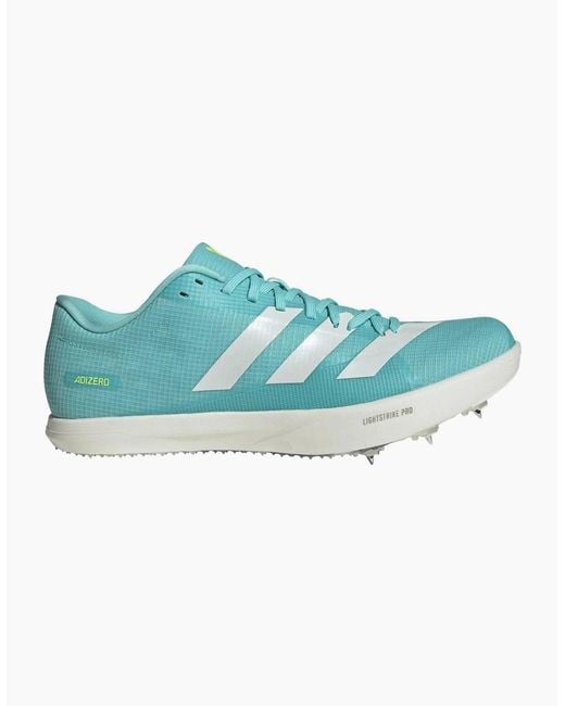 Adidas Blue Adizero Lj Running Lace Up Road Sneakers for men