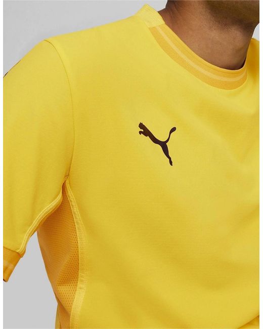 PUMA Yellow Teamfinal Jersey T-Shirt for men