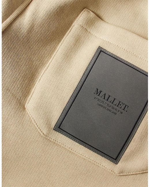 Mallet Natural Fleece Jogger Shorts for men