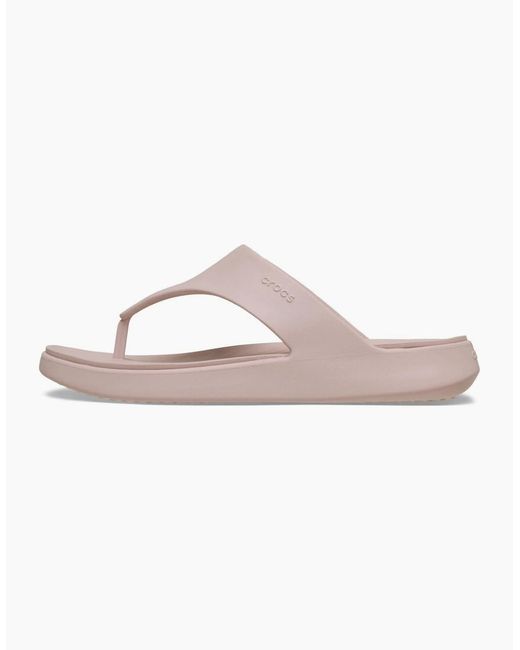 CROCSTM Pink Getaway Triangle Flip Sandals