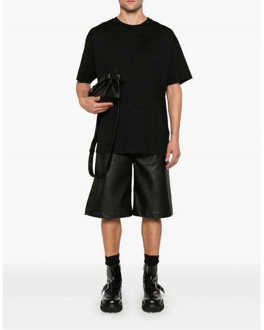 Givenchy Black Embossed Signature Logo T-Shirt for men