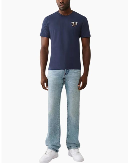 True Religion Blue T Shirts Cotton Tee for men