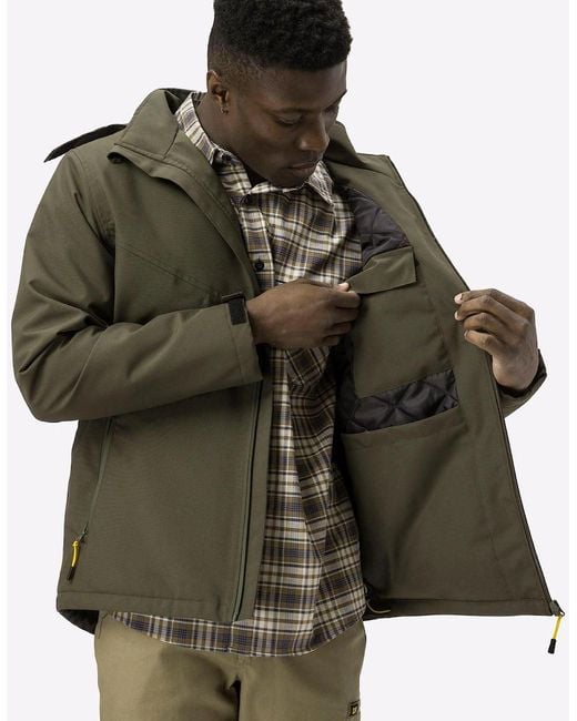 Caterpillar Green Lightweight Insulated Jacket Moss for men
