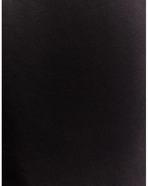 Lyle & Scott Black Sports Tape Sweat Shorts for men
