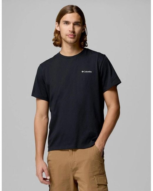 Columbia Black Csc Basic Logo T-Shirt for men