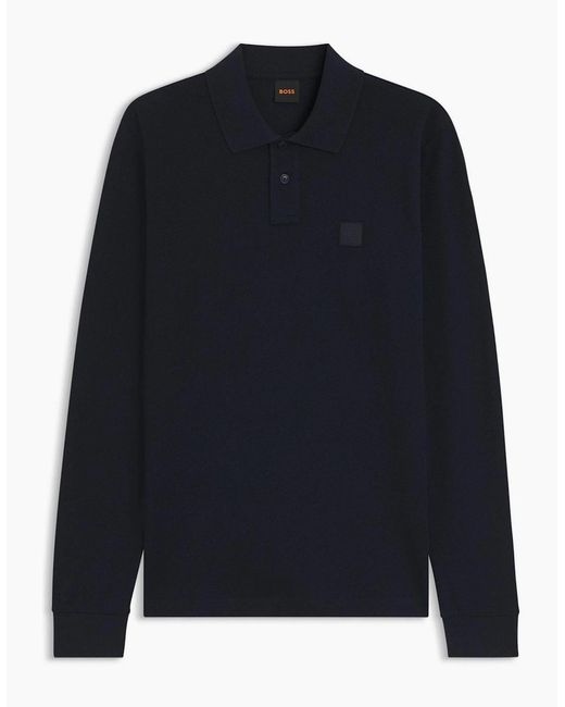Boss Blue Sleeve Polo Shirt for men