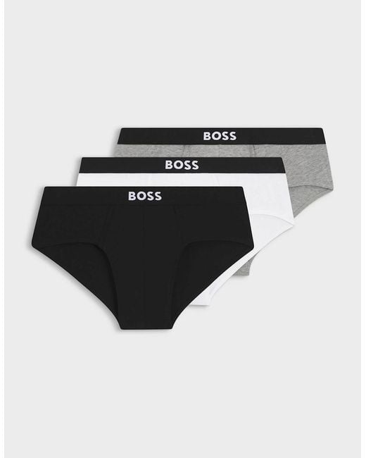 Boss Black Boss Three-Pack Low-Rise Briefs for men
