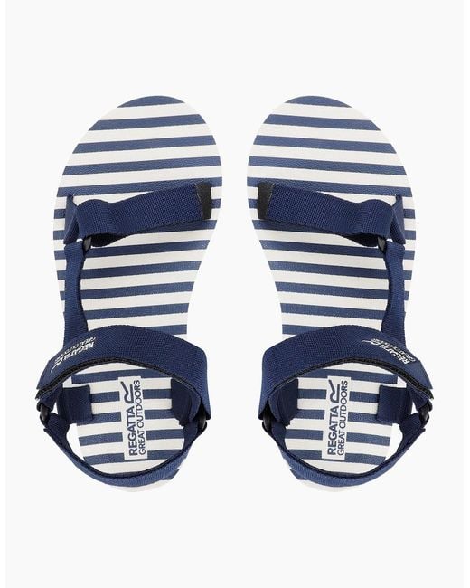 Regatta Blue Ladies Lady Vendeavour Striped Sandals
