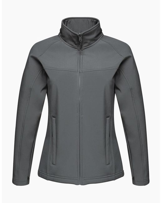 Regatta Gray Ladies Uproar Softshell Wind Resistant Jacket