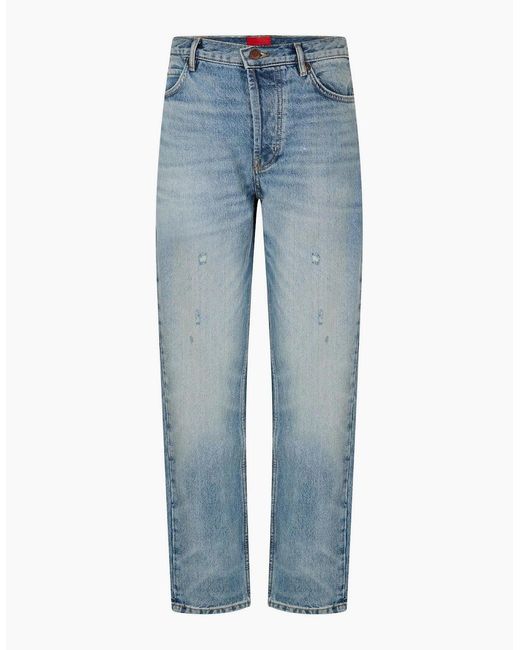 Boss Blue Five Pocket Design Slim Fit Jeans for men