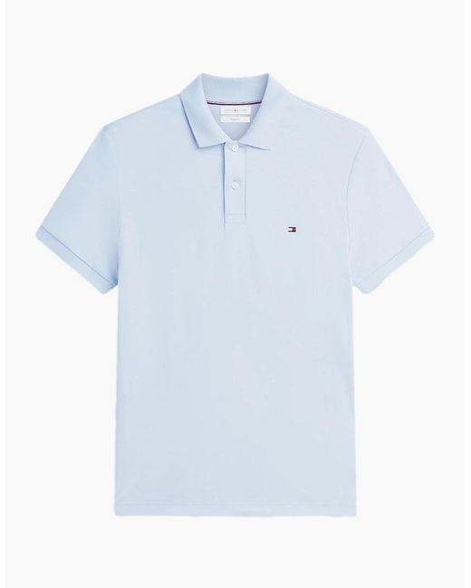 Tommy Hilfiger Blue Liquid Cotton Reg Polo C10 Breezy for men