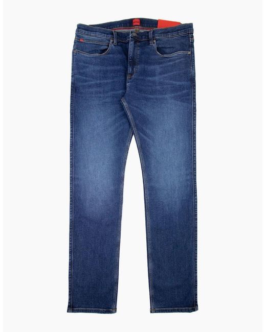 Boss Blue Hugo Hugo 708 Slim Fit Jeans Dark 412 for men