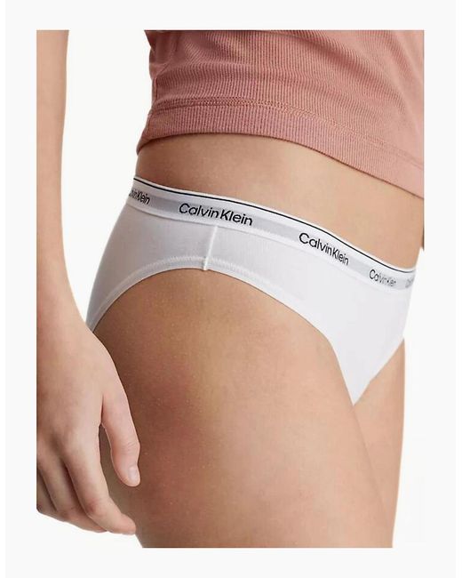 Calvin Klein White 3-Pack Modern Logo Bikini Briefs