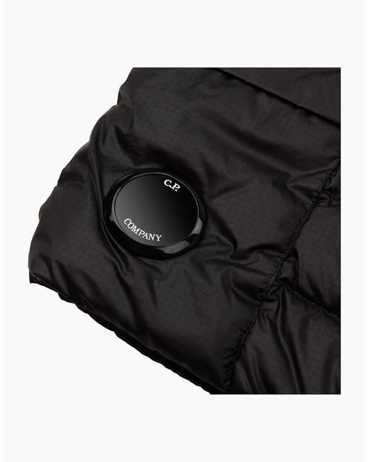 C P Company Black D.D. Shell Down Lens Gilet 999 for men