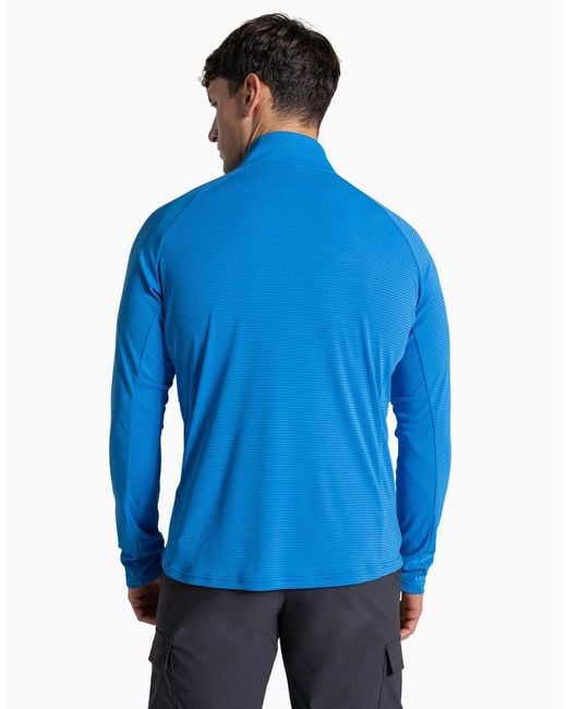 Craghoppers Blue Nosilife Half Zip Pullover for men