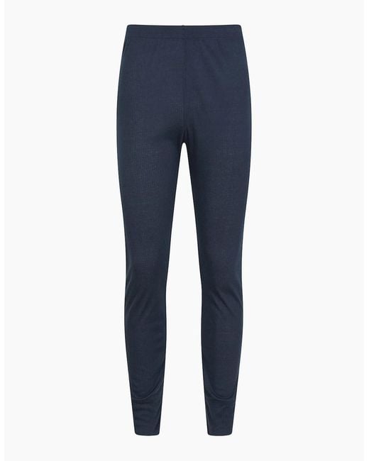 Mountain Warehouse Blue Talus Base Layer Bottoms for men