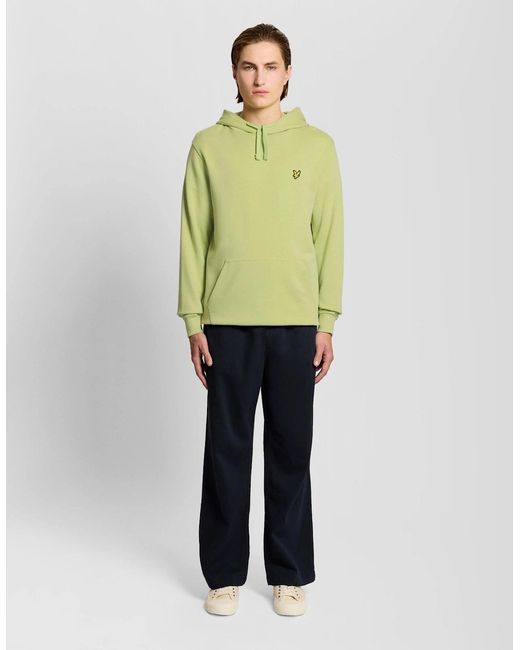 Lyle & Scott Green Loopback Cotton Hoodie for men