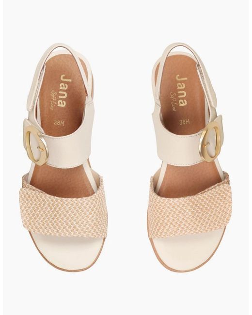 Softline Natural Delaware Wedge Heel Sandals